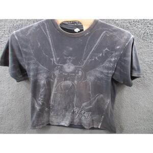 Vintage Miami Ink All Over Print AOP Biker Skull Men’s T-Shirt Size XL Boxy Fit